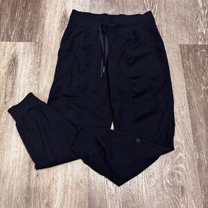 Lululemon Women’s Jogger Pants Size 4 Navy Blue Drawstring Lightweight Cuffed
